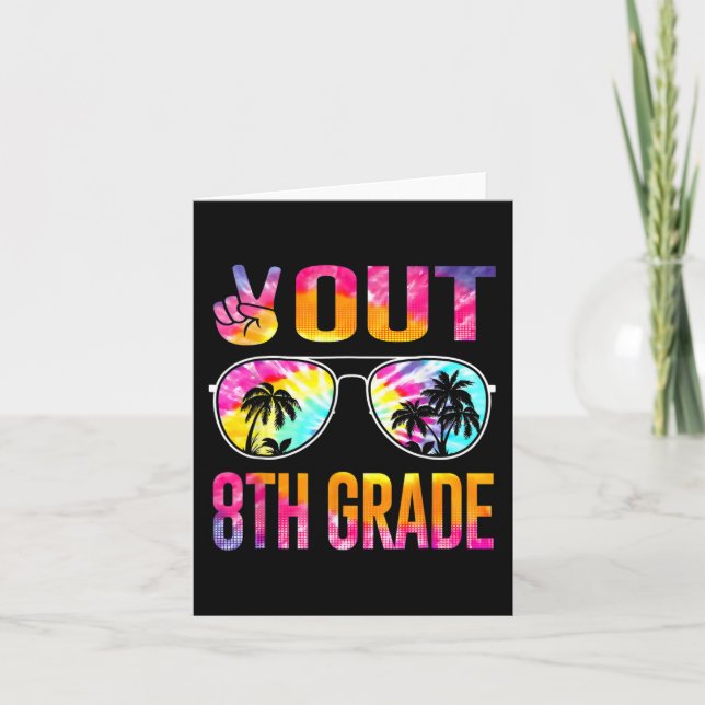 Tarjeta Graduación De 8 Grados De Tye El Último Día De La  (Anverso)