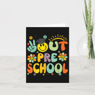 Tarjeta Graduación De Adiós A La Educación Preescolar De 2