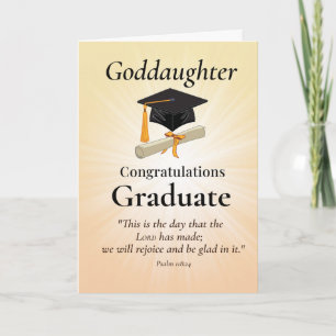 Tarjeta Graduación de Ahijada Religiosa Felicitaciones Cri