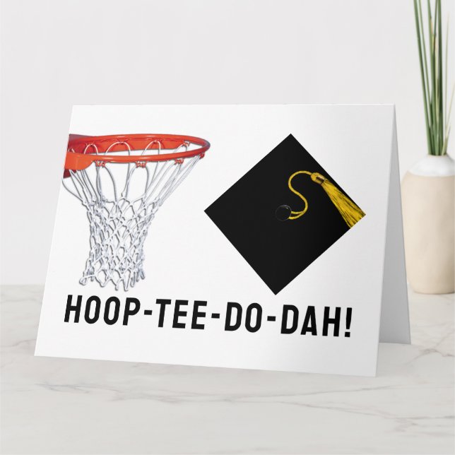 Tarjeta Graduación de Baloncesto (Anverso)