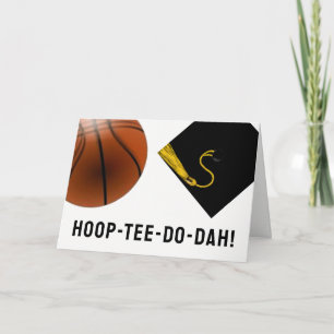 Tarjeta Graduación de Baloncesto
