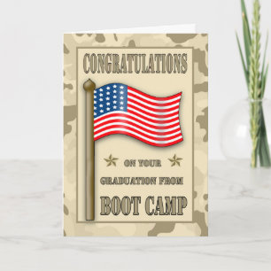 Tarjeta Graduación de Boot Camp de la enhorabuena