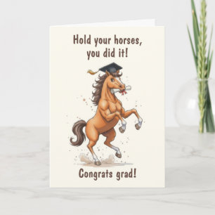 Tarjeta Graduación de Caballo