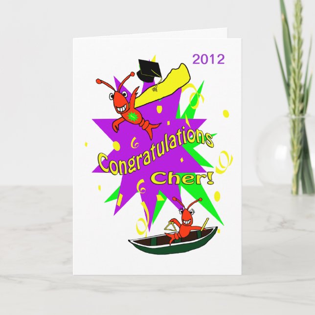 Tarjeta Graduación de Cher de la enhorabuena de los (Anverso)