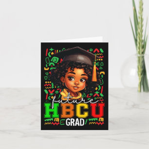 Tarjeta Graduación De Chica Negro De Grado Hbcu 4