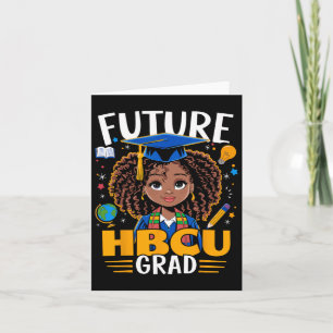 Tarjeta Graduación De Chica Negro De Graduación Futuro Hbc