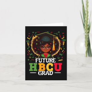 Tarjeta Graduación De Chica Negro Del Futuro Grado Hbcu Ju