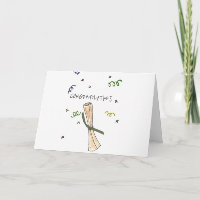 Tarjeta Graduación de Congrats (Anverso)