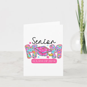 Tarjeta Graduación De Coquette Bow De 2025 De Senior Mom C