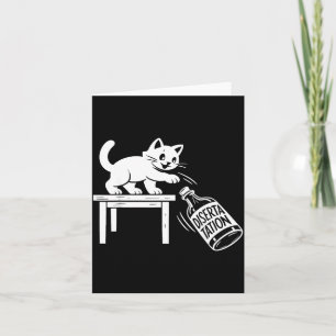 Tarjeta Graduación de doctorado Gato divertido Graduación
