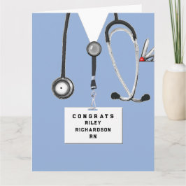 Tarjeta Graduación de enfermera titulada