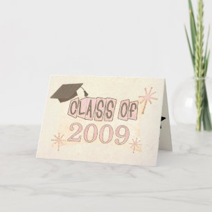 Tarjeta Graduación de estilo retro de Chica de nombre pers