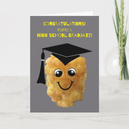 Tarjeta Graduación de estudios secundarios divertida
