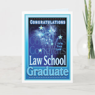 Tarjeta Graduación de Facultad de Derecho Felicitaciones F