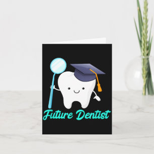 Tarjeta Graduación de futuro dentista de la escuela de hig