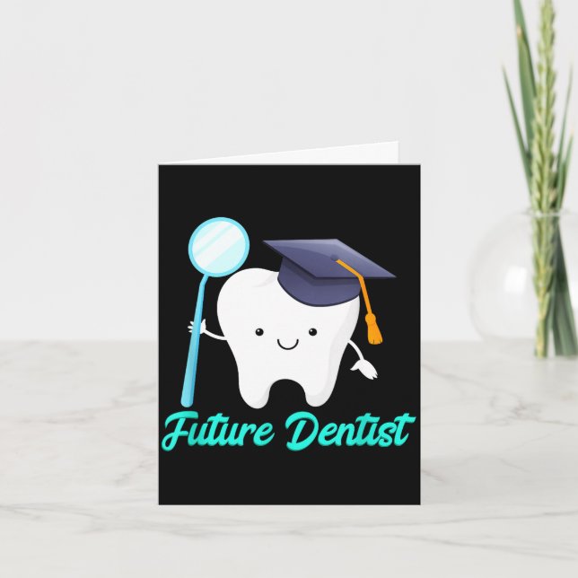 Tarjeta Graduación de futuro dentista de la escuela de hig (Anverso)