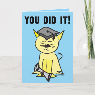 Tarjeta Graduación de gatos de corte