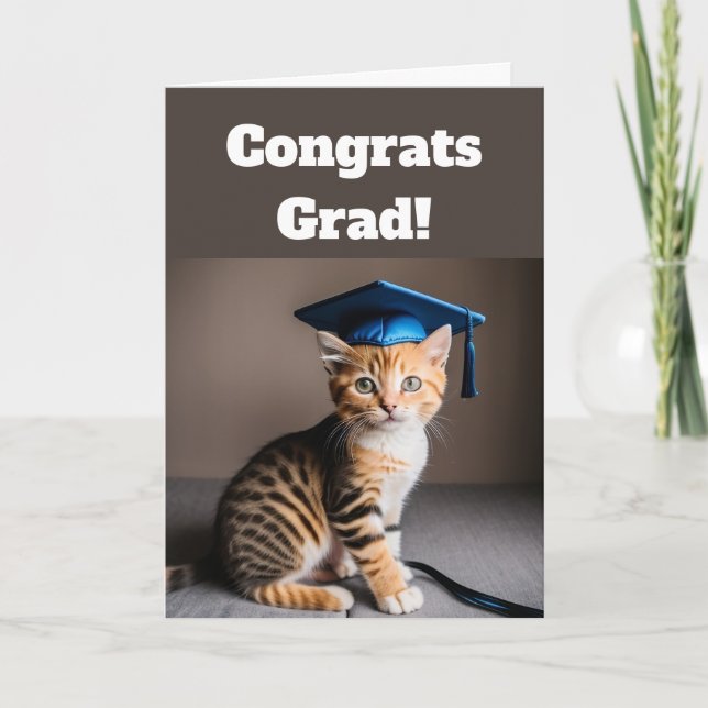 Tarjeta Graduación de gatos de corte (Anverso)