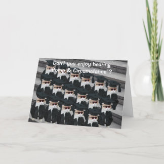 Tarjeta Graduación de gatos ricas y divertidas en personal