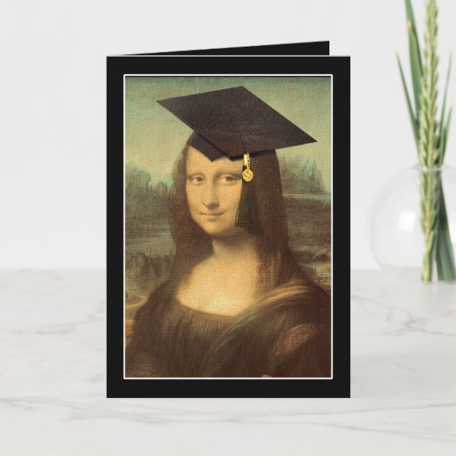 Tarjeta Graduación de Grado de la Mona Lisa (Anverso)