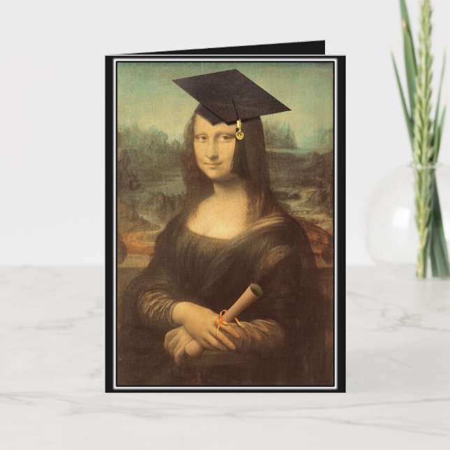 Tarjeta Graduación de Grado de la Mona Lisa (Anverso)