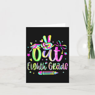 Tarjeta Graduación De Grado Octavo Cl De Peace Out De 2025