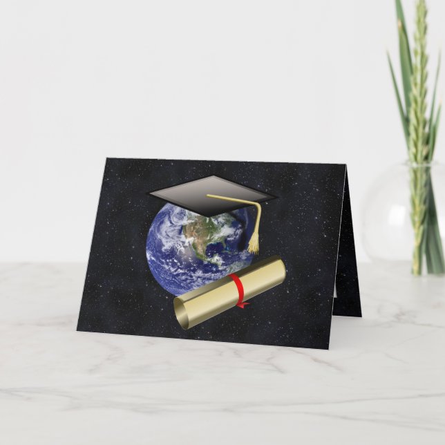 Tarjeta Graduación de Graduado de Clase Mundial (Anverso)