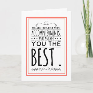 Tarjeta Graduación de Graduado Felicitaciones a la Clase S