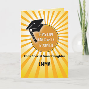Tarjeta Graduación de jardín de infancia de transición par