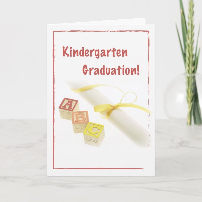 Tarjeta Graduación de jardines de infancia (Anverso)