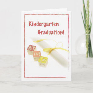 Tarjeta Graduación de jardines de infancia