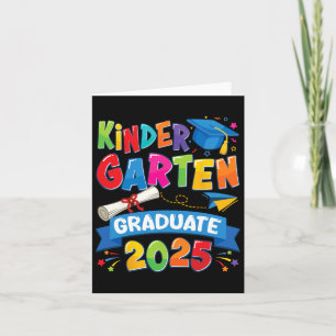 Tarjeta Graduación de jardines de infancia 2025 Niños de p