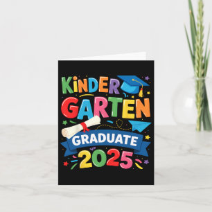 Tarjeta Graduación de jardines de infancia 2025 Niños grad