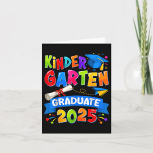 Tarjeta Graduación de jardines de infancia 2025 Niños grad