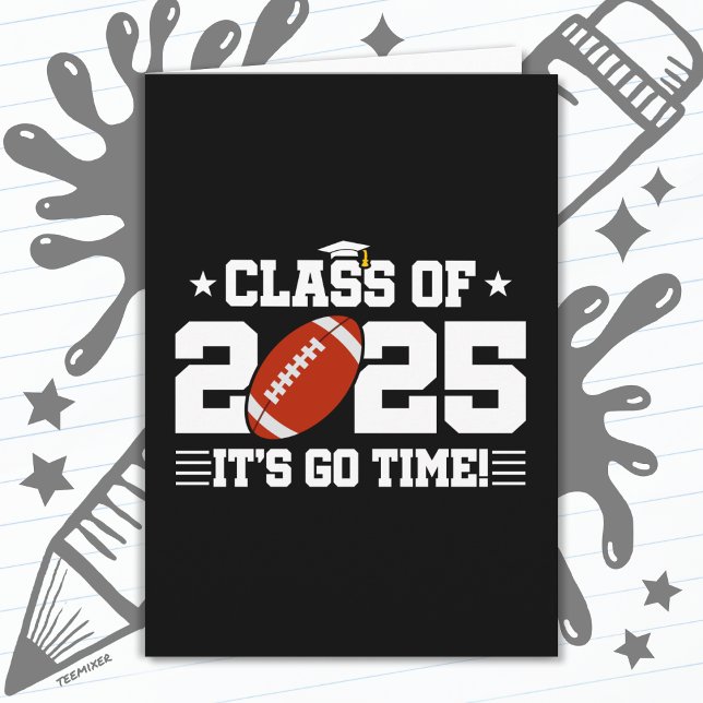 Tarjeta Graduación de jugador de fútbol de 2025 Senior (Subido por el creador)