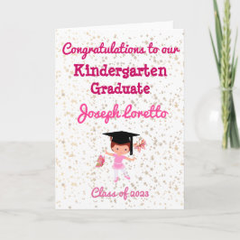 Tarjeta Graduación de Kinder Felicitaciones Bailarina