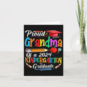 Tarjeta Graduación De La Abuela Del Jardín De Niños De 202