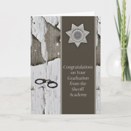 Tarjeta Graduación de la Academia Sheriff