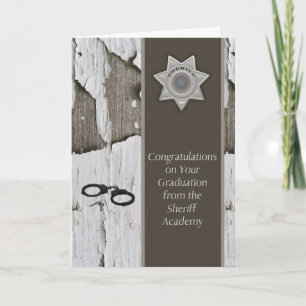 Tarjeta Graduación de la Academia Sheriff
