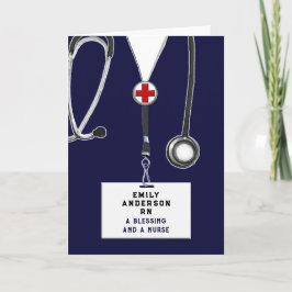 Tarjeta Graduación de la Escuela de Enfermería Creativa