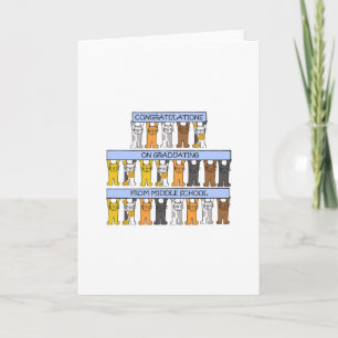 Tarjeta Graduación de la escuela media