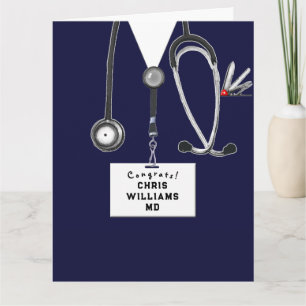 Tarjeta Graduación de la Facultad de Medicina del Doctor