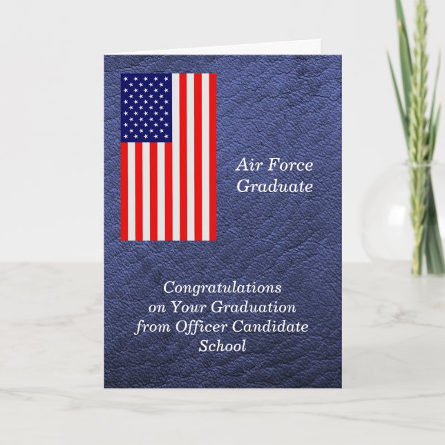 Tarjeta Graduación de la Fuerza Aérea OCS (Anverso)