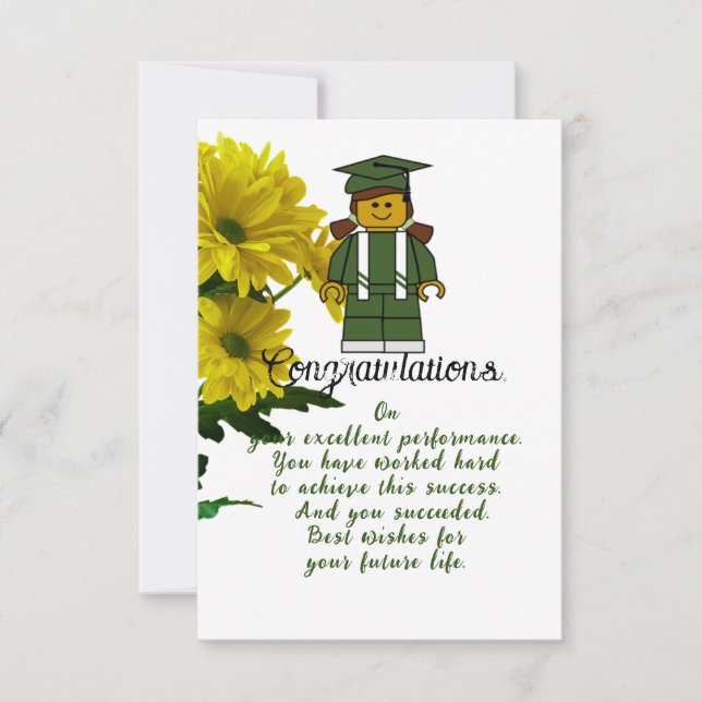 Tarjeta Graduación de la hermana (Anverso)