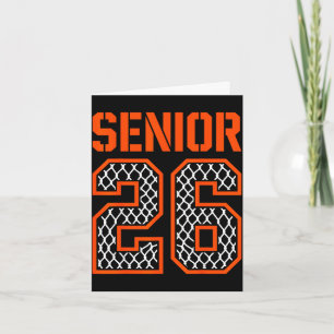 Tarjeta graduación de la promoción 2026 senior 26 balonces