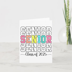 Tarjeta Graduación de la promoción de 2025 Senior 2025