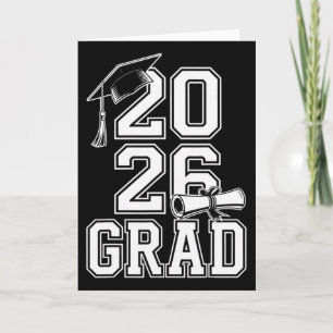 Tarjeta Graduación de la promoción de 2026 Diseño de gradu