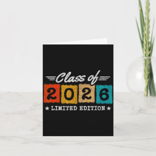 Tarjeta graduación de la promoción de 2026 - graduado de 2