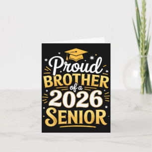Tarjeta Graduación de la promoción de 2026 orgulloso herma