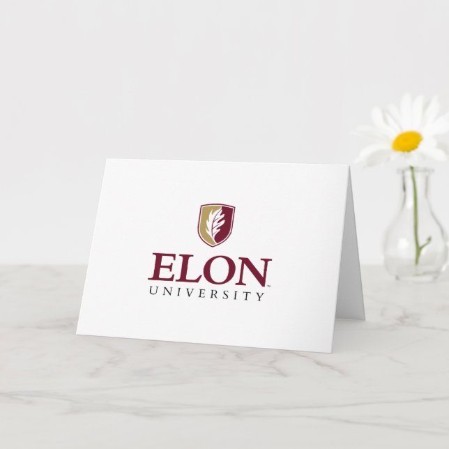 Tarjeta Graduación de la Universidad de Elon | Congratulat (Planta pequeña)